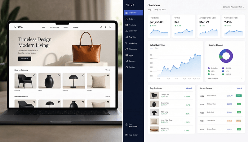 Shopify E-Commerce Store project preview