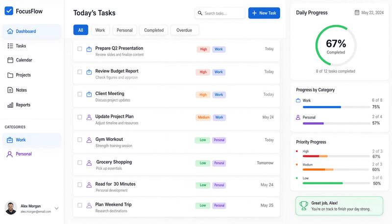 FocusFlow project preview